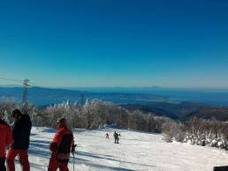 Gambarie - Piste da Sci innevate con vista sullo Stretto