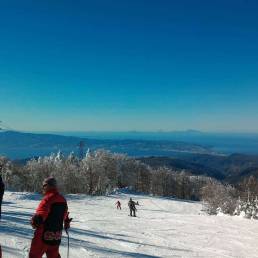 Gambarie - Piste da Sci innevate con vista sullo Stretto