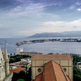 Vistadel Porto di Messina dall'alto
